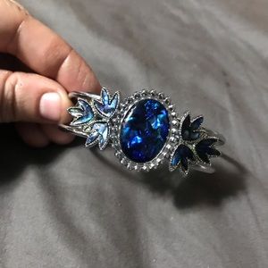 Blue and green shimmery bracelet